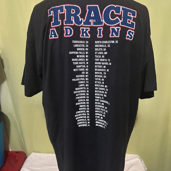 Trace Adkins 2021 Concert Tour Men's Black T Shirt Size XL Tultex Honky Tonk Bad - Picture 2 of 3